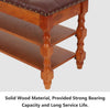 39" Solid Wood Entryway Bench with Lift Top, Narrow Hallway Foyer Seating Bench