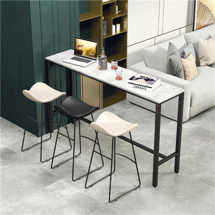 1.2m Modern Bar Table Kitchen Counter Breakfast Table Pub Cafe Dining High Table