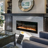 LED Fireplace Media Wall Fire Wall Mounted / Standing Electric Heater 40-100in