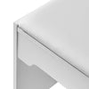 White Vanity Table Dressing Table Makeup Desk with Slide Mirror 5 Drawers Stool