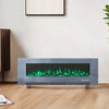 LED Fireplace Media Wall Fire Wall Mounted / Standing Electric Heater 40-100in