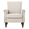 Fireside Armchair Wing Back Upholstered Queen Anne Chair Bedroom Lounge Sofa NEW