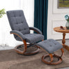 Adjustable Swivel Chair Recliner Armchair Home Lounge Sofa Chair With Footstool