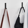 Wall Mounted Coat Rack Panel with Rail & 3 Hooks, Hallway Entryway White