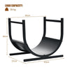 U-Shaped Firewood Log Rack Wood Storage Holder Firewood Storage Rack Fireplace