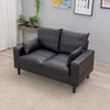 2 Seater faux leather/Linen Fabric Love Seat Sofa Armchair with Footstool Couch