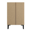 Modern 2-Door Shoe Cabinet 60x31.5x95cm Hallway Storage with Adjustable Shelves