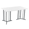 Dining Table with Metal Legs Rectangle Marble MDF Kitchen Table Dining Furniture