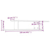 Wall-Mounted TV Shelf Sonoma Oak 125x18x23 cm Engineered Wood