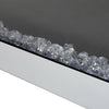 Bedroom 50inch Electric Fireplace LED Fire Flames Wall/Freestanding Heater White