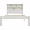 3FT 4FT6 Single Double Wooden Bed Pine Wood Bed Frame with Drawer and Shelves