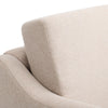 Beige Armchair with Rubber Wood Legs Upholstered Accent Chair Single Sofa Lounge