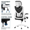 High Back Mesh Office Chair Ergonomic Desk Chair W/Headrest Adjustable Armrests