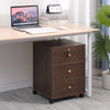 Mobile 3 Drawers Filing Cabinets Printer Stand Pedestal Lockable Bedside Table