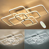 Square/Ring LED Ceiling Lamp Dimmable Light Chandelier Fixture Living Bedroom