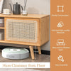 Mid Century Modern TV Stand for TVs up to 55’’ Bamboo Entertainment Center