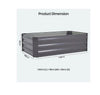 Raised Beds Garden Raised Planters, Galvanised Steel Powder Coated Metal