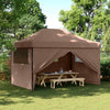 Sufrk Foldable Party Tent - with 4 Sidewalls Brown, Space/Room For Camping Y6I6