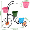Bicycle Planter Metal Plant Stand Garden Bike Flower Pot Cart Holder Basket Deco