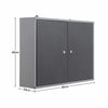 Wall Mounted Hanging Lockable Cabinet Garage Tools Parts Storage Cupboard Metal