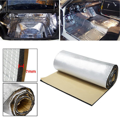 7mm Self-Adhesive Aluminium Foil Foam Insulation Thermal Roof Shed Car Hood Roll