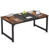 Tribesigns Computer Desk Office Work Desk, Industrial Design, Rustic Brown/Black