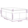 Box Spring Bed with Black 120x200 Fabric T0P2