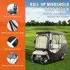4 Passenger Golf Cart Cover Waterproof Driving Enclosure 600D Polyester