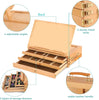 Desktop Easel Wooden 3-Drawers Storage Box Easel Portable Artist Drawer Easel