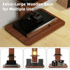 Industrial Floor TV Stand for 32-65 inch Large TV Mount w/ Wooden Base Hold 40kg