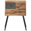 ShCuShan Bedside Cabinet 47x31.5x60 Solid Wood Teak,Bedside Tables Bedside U2E0