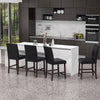 2X Modern Bar Stool PU Upholstered Counter Bar Chairs Dining Chairs w/Footrest