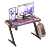 140cm Large Computer Gaming Desk PC Gamer Table Glaring Ambient RGB Light Adjust