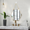 Wall Mounted Bathroom Mirror Cosmetic Makeup Shaving Mirror HD Glass Metal Frame