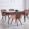 2 Pcs Dining Chairs Velvet/PU Cushion Backrest Seats Reception Armchairs Kitchen