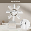 Hollywood Make up Mirror with Storage 3-Tier Jewelry Box LED Lighted Tabletop