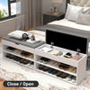 Shoe Bench Shoe Storage Rack Cabinet Organiser with Cushion Padded Seat Unit UK