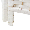 White Weave Wicker Folding 6 Panels Privacy Screen Room Divider Large 170*240CM