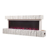 Electric Fireplace 12 Media Flame Insert LED Panoramic Living Room Heater Wifi