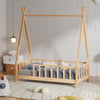 Pine Wood Kids Children Teepee House Bed Bed Tent Bed Frame Children Bedroom