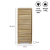 Bathroom Storage Cabinet, Oak Wood Effect Bathroom Floor Cabinet, VonHaus