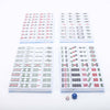42mm Chinese Mahjong Game Set Professional 144 Tiles English Characters Game