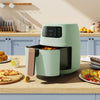 Green Air Fryer 8L Healthy Cooker Low Fat Oil Free Electric Oven Frying Chips UK