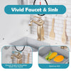 Kids Wooden Kitchen Playset Pretend Play Toy Cooking Role w/Cookware Accessorie