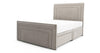 DFS Epoque Mink Velvet King Size 4 Drawer Continental Storage Bedframe RRP £1349