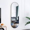 Framed Arched Mirror Wall Mounted Vanity Makeup Bedroom Glass Dressing Mirror