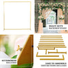 Wedding Square/Round/Arched Door Backdrop Stand Flowers Display Frame Metal Rack