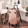 Large Makeup Trolley Case Beauty Vanity Case Box Hairdressing Trolley on Wheels