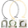 Wedding Round/Heart Arch Stand Backdrop Metal Frame Party Flower Balloons Rack
