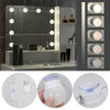 White Dressing Table with LED Lights Mirror Drawers Vanity Make Up Desk Bedroom